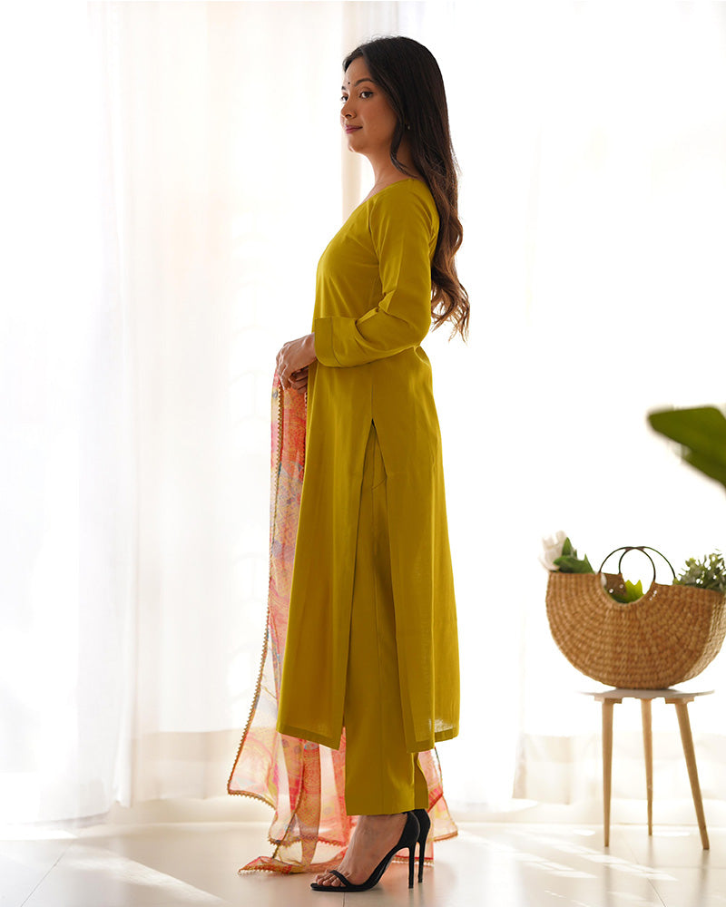 Pure Soft Heavy Viscose Ready To Wear Three Piece Kurti Suit