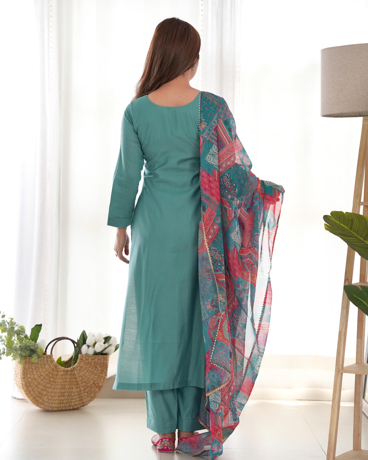 Pure Soft Heavy Viscose Ready To Wear Three Piece Kurti Suit
