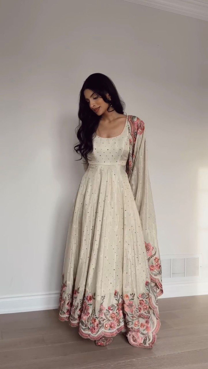 Aarushi Heavy Pure Vichitra Silk Gown
